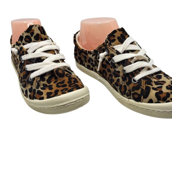 Forever Comfort Womens Leopard Pattern Soft Fabric Loafers - Picture 3 of 9